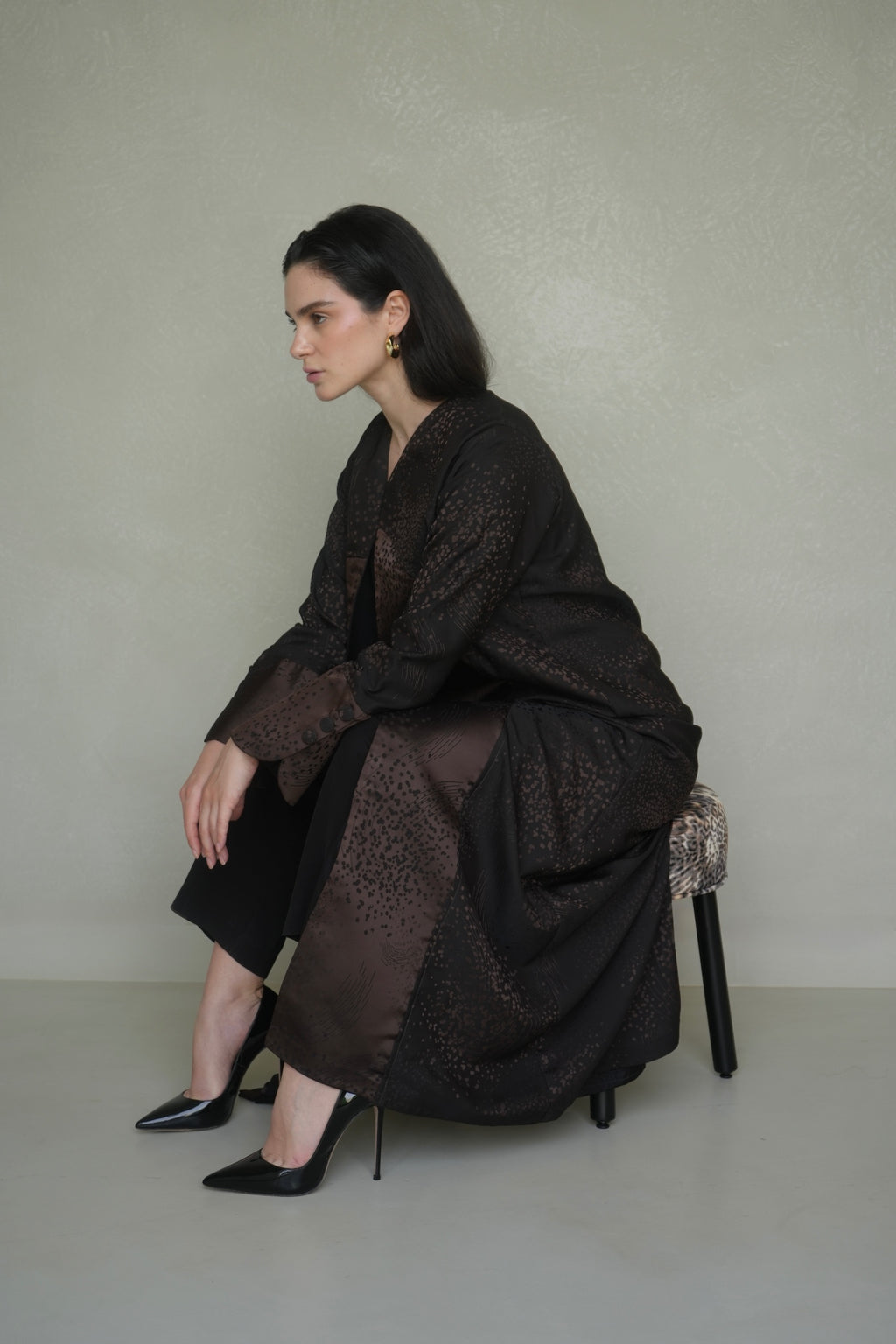 Chocolate crepe silk
