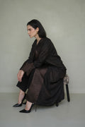 Chocolate crepe silk