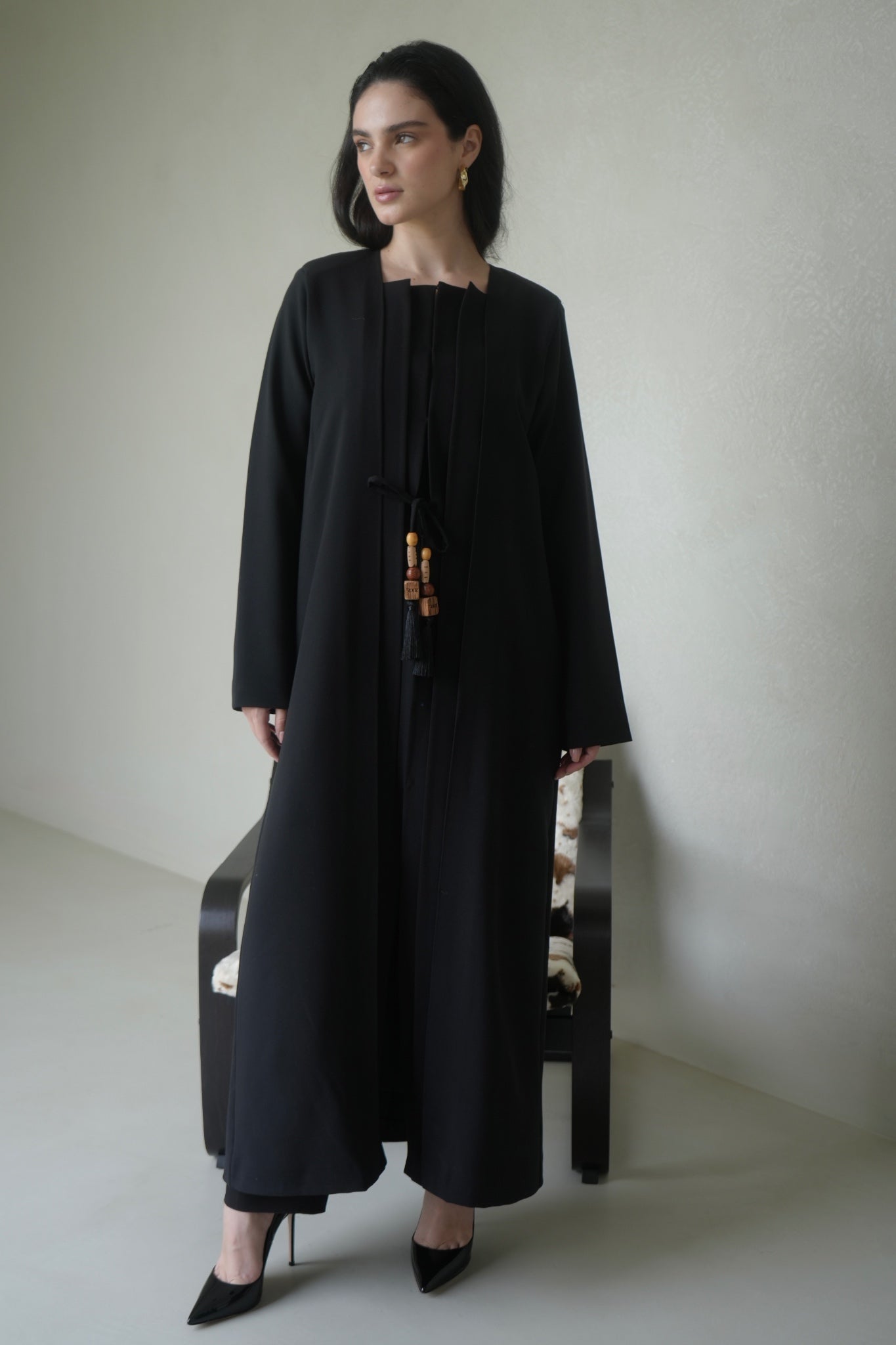 Black Wooden charm