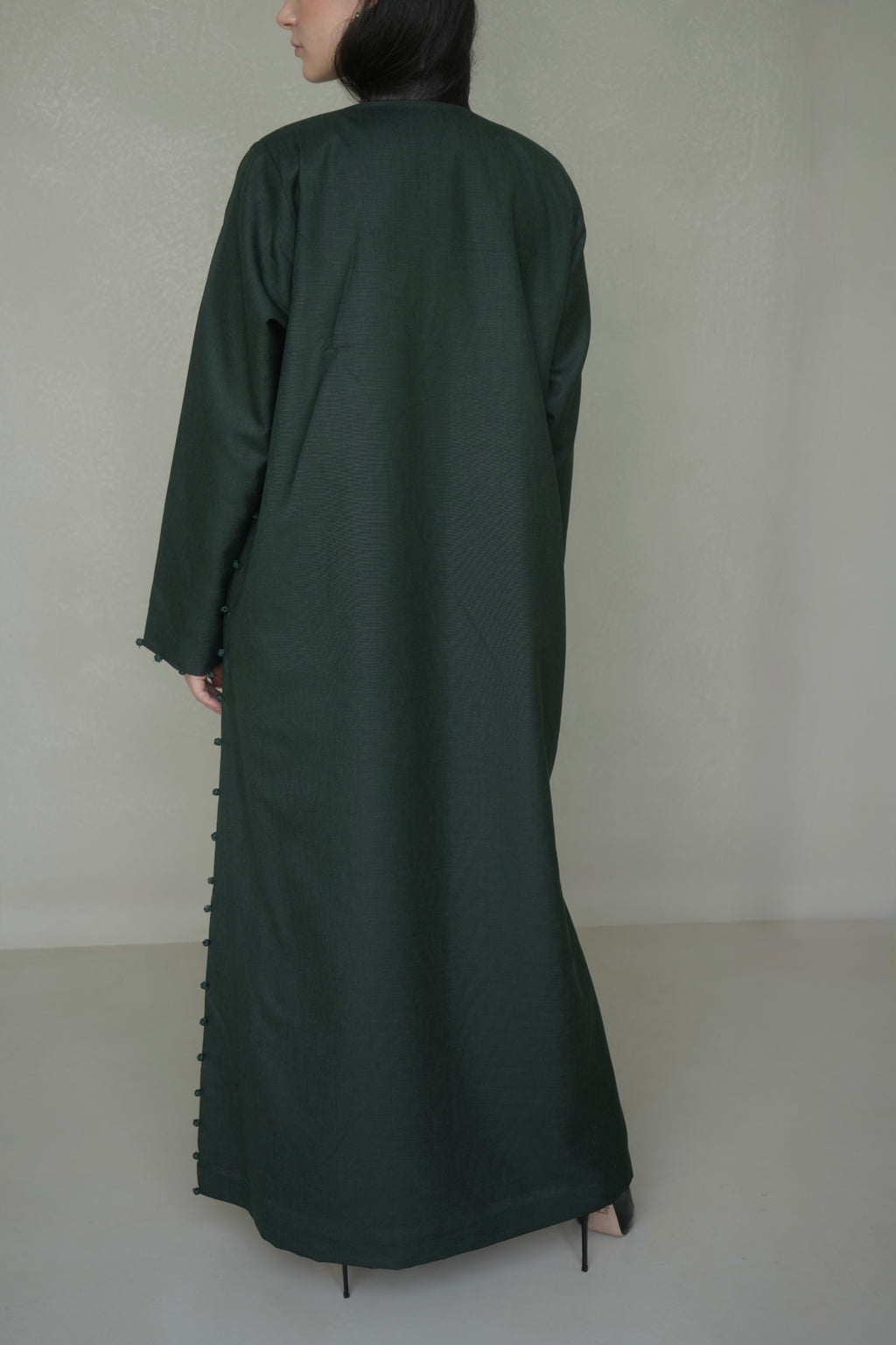 Emerald Moroccan linen