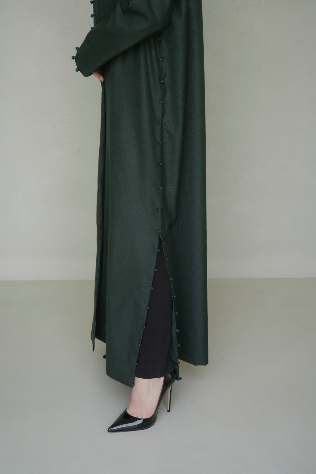 Emerald Moroccan linen