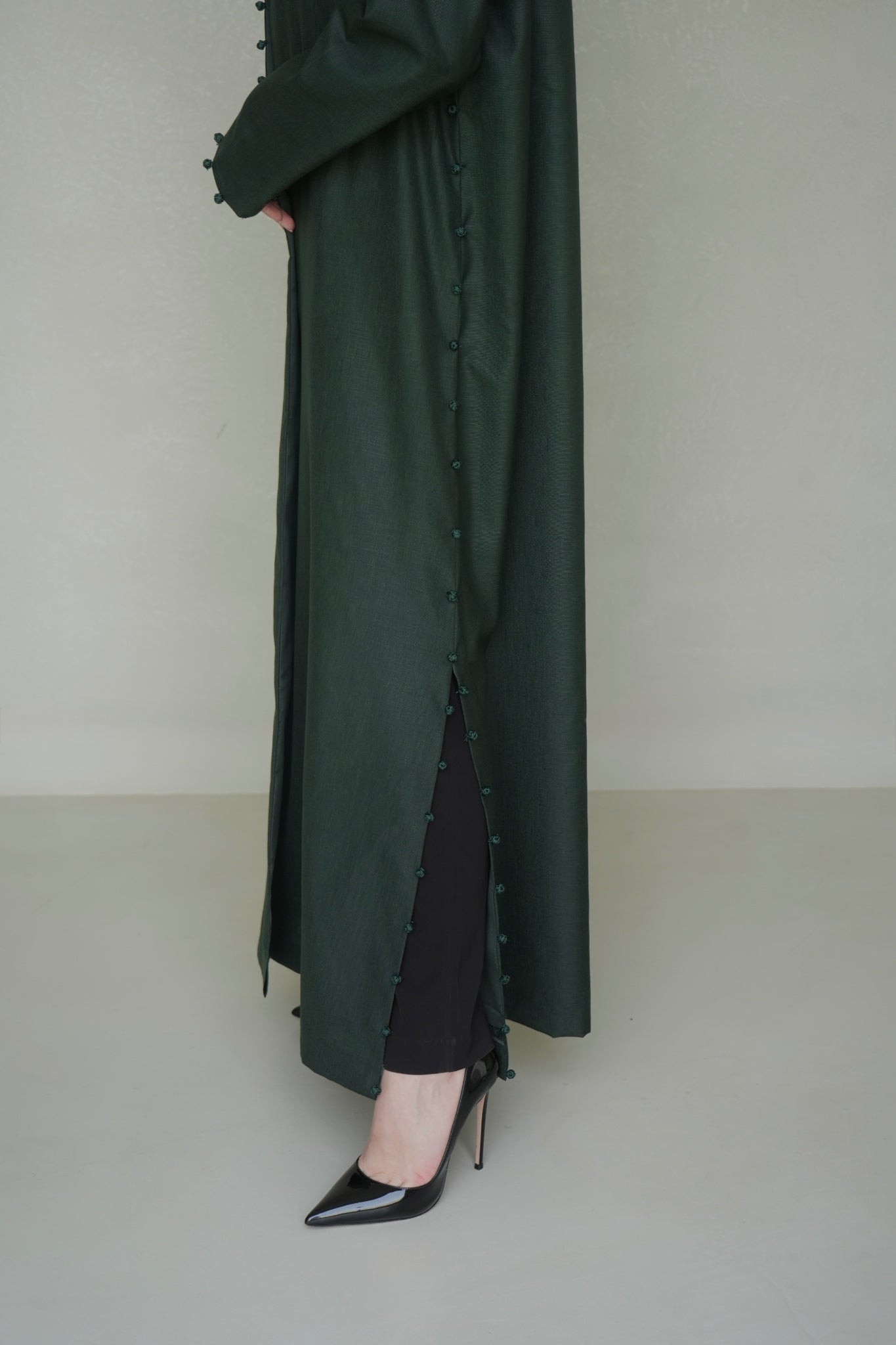 Emerald Moroccan linen