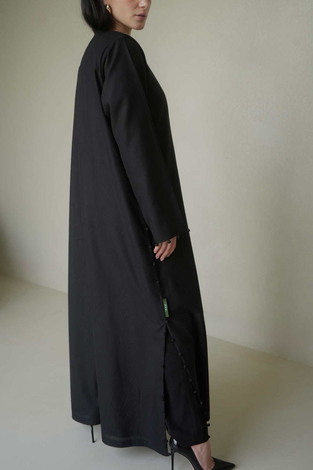 Black Moroccan linen