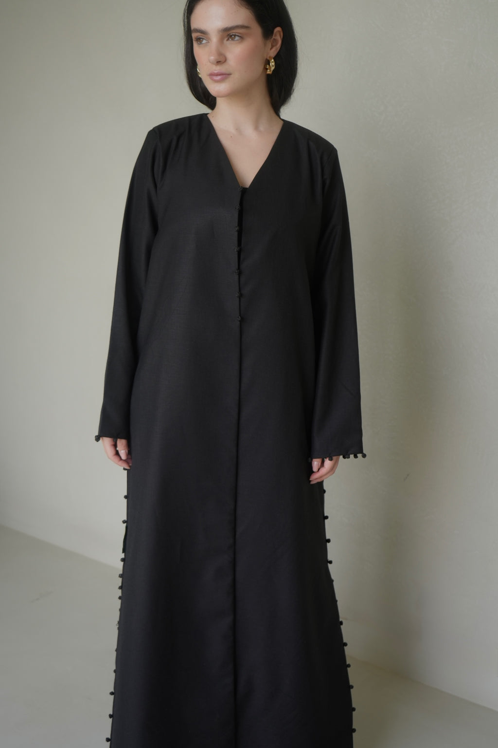 Black Moroccan linen