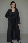 Black Moroccan linen
