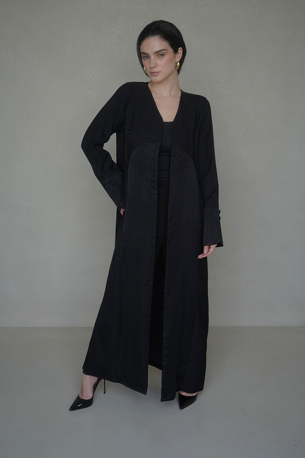 Midnight crepe silk