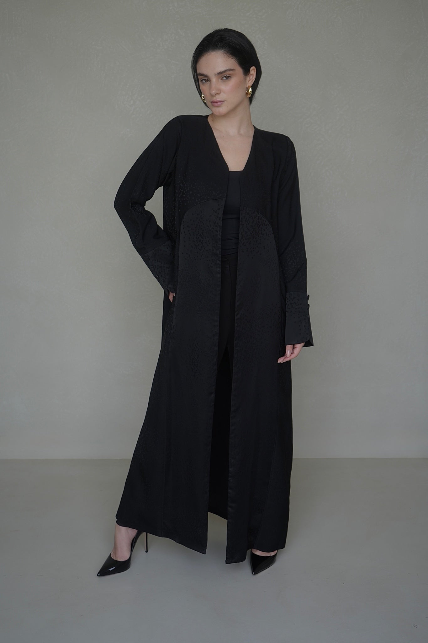 Midnight crepe silk