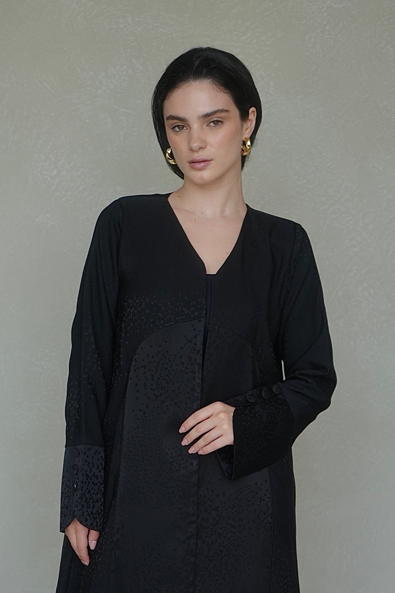 Midnight crepe silk