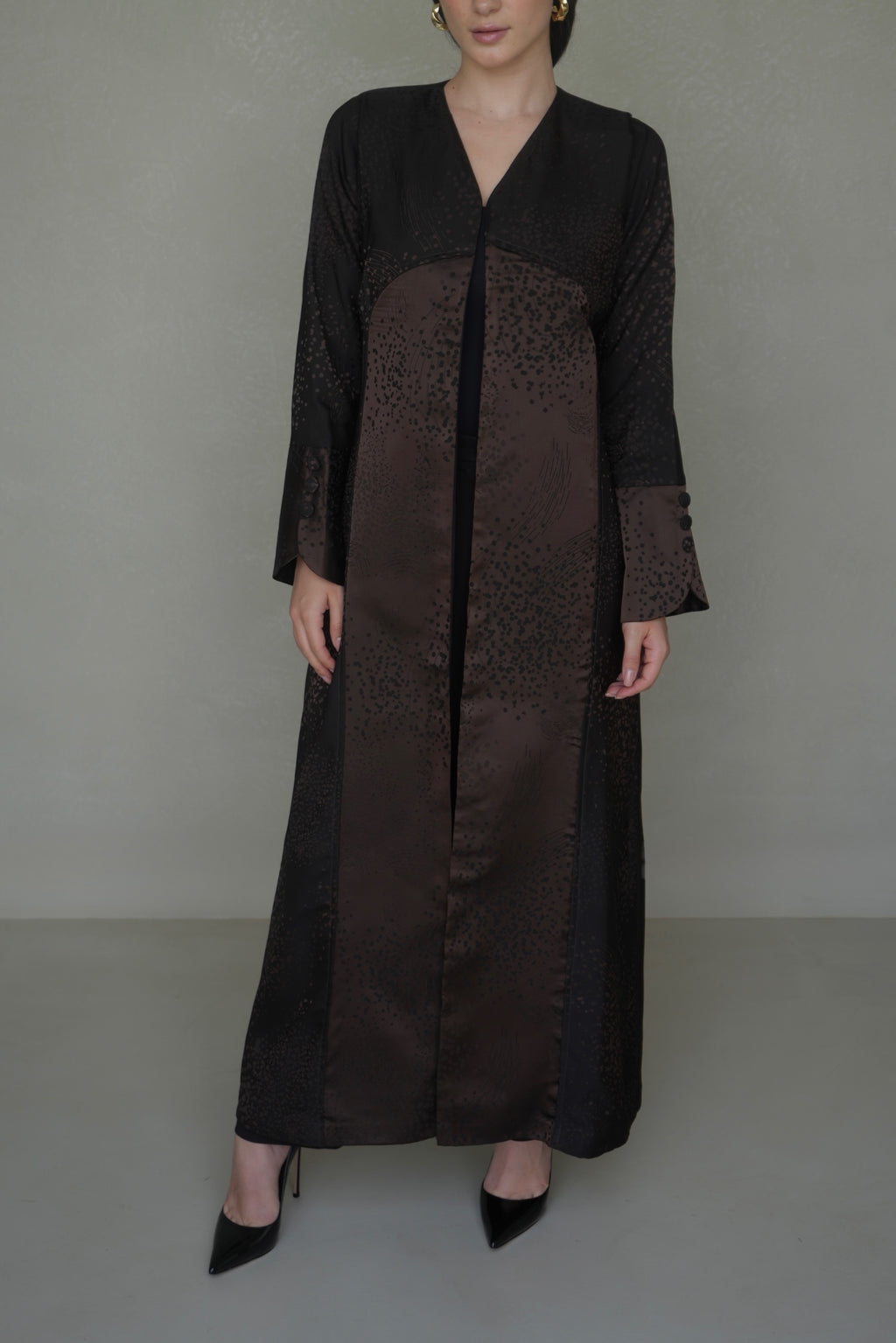 Chocolate crepe silk