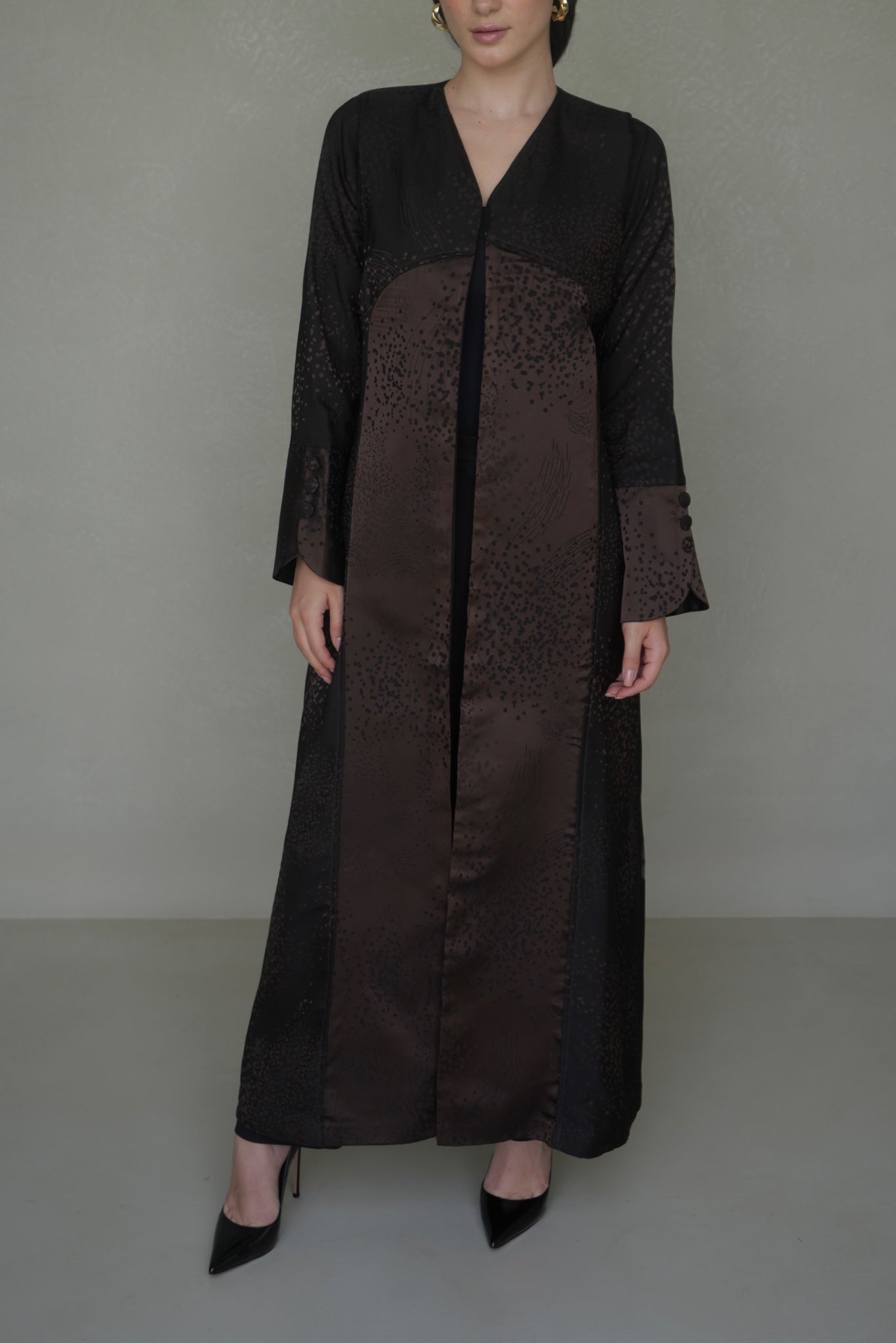 Chocolate crepe silk