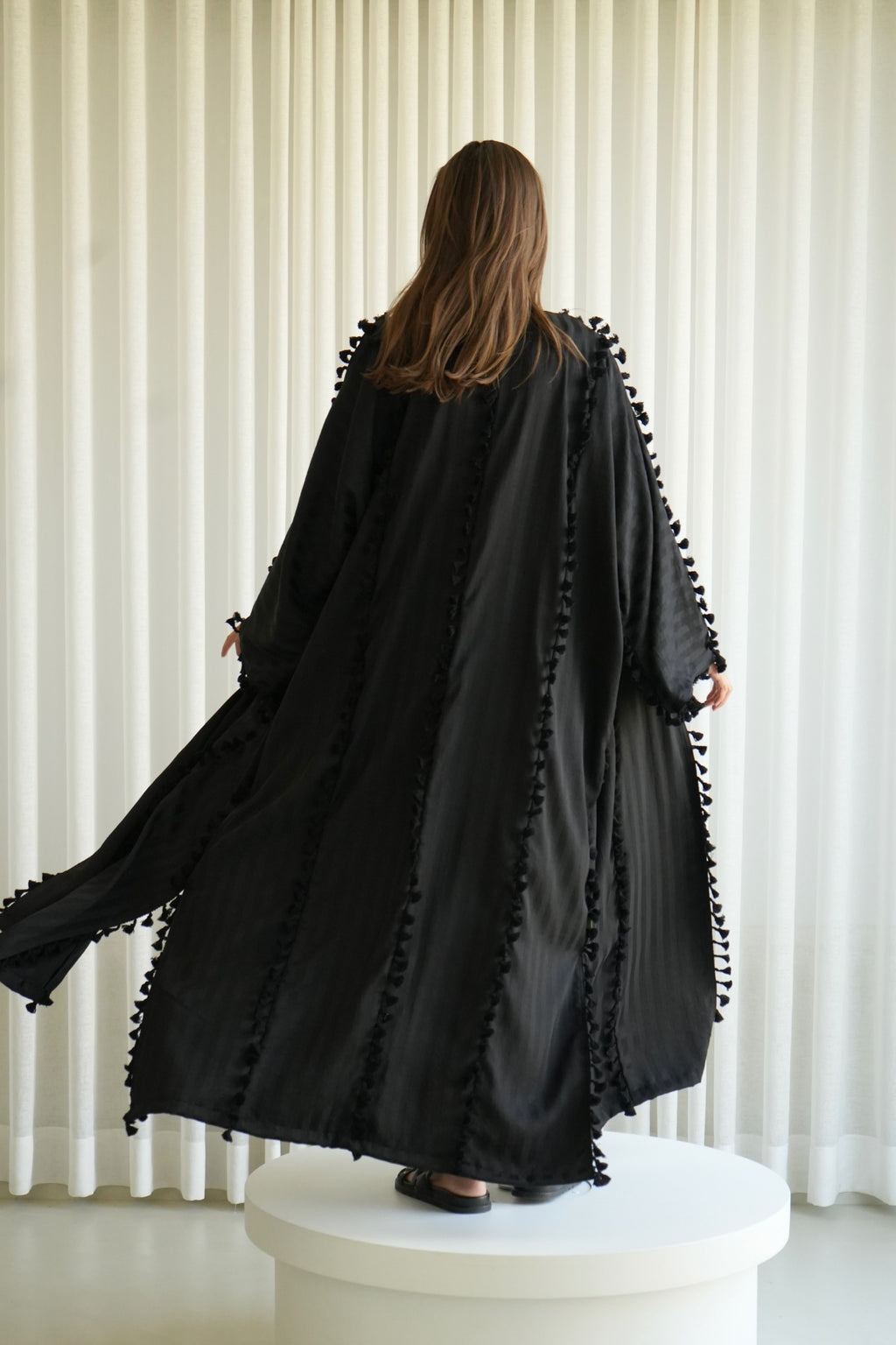 Black summer fringe